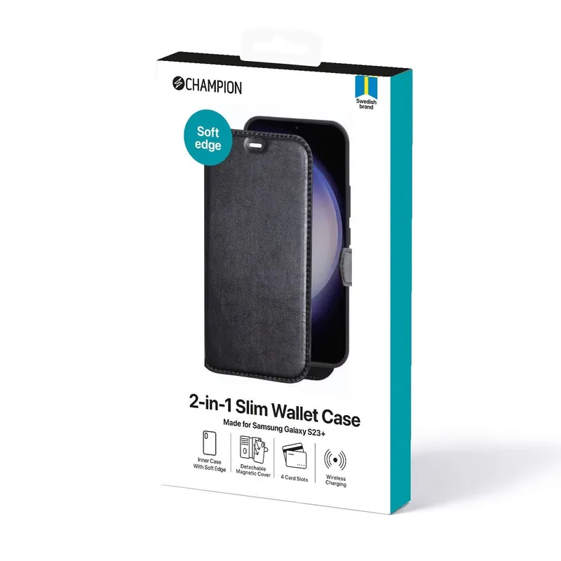 Bild 2 för Champion 2-in-1 Slim Wallet Case Galaxy S23+