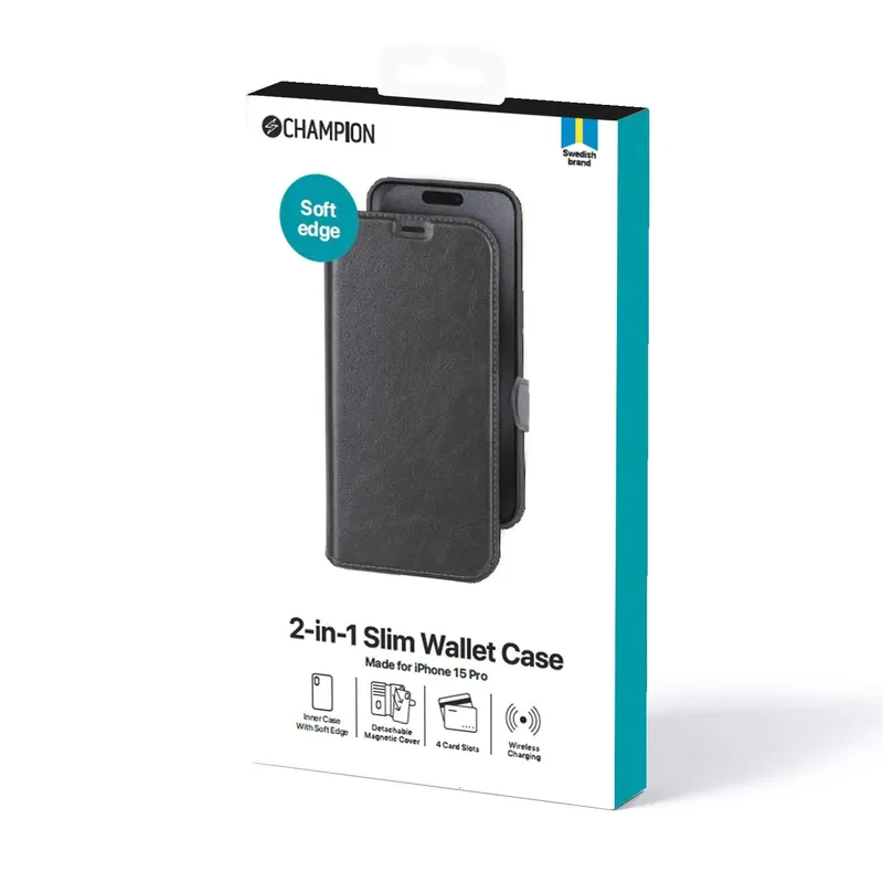 Bild 2 för Champion 2-in-1 Slim wallet iPhone 15 Pro
