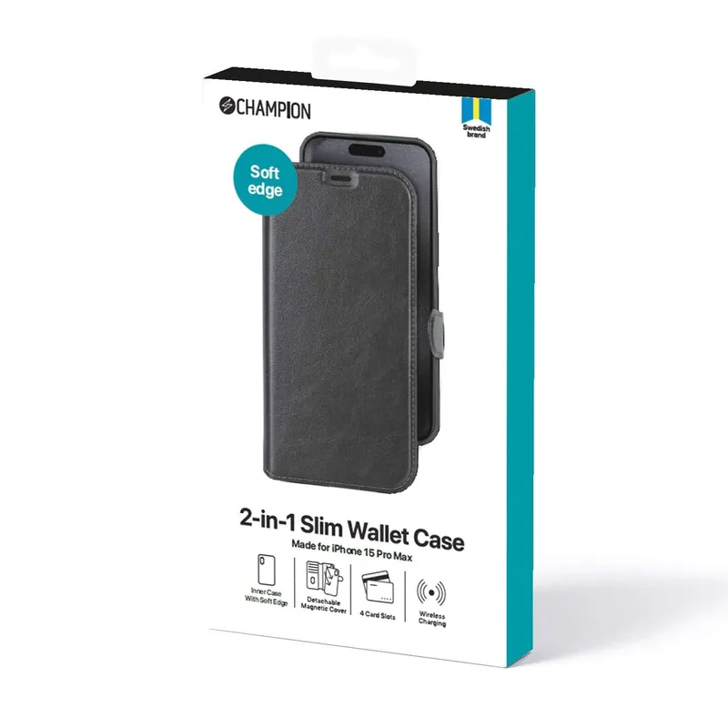 Bild 2 för Champion 2-in-1 Slim wallet iPhone 15 Pro Max