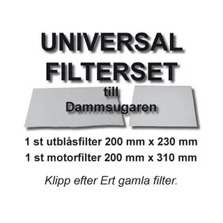Produktfoto för Champion Dammsugare Klippfilterset Universal 2st