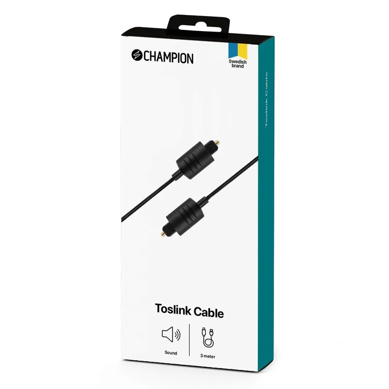 Bild 2 för Champion Optisk Toslink-kabel 3.0m