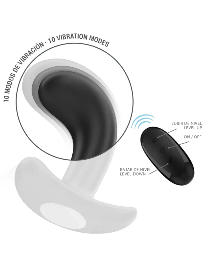 Bild 2 för Chandler Anal Plug 10 Vibrations Remote Analplugg med vibrator