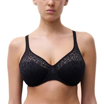 Alternativ bild 0 för Chantelle BH EasyFeel Norah Underwired Bra Svart nylon H 75 Dam