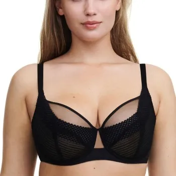 Alternativ bild 0 för Chantelle BH Pulp Covering Underwired Bra Svart H 80 Dam
