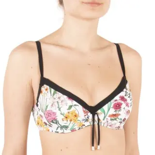 Produktfoto för Chantelle Flowers Underwire Bikini Bra Vit m Blommor F 85 Dam