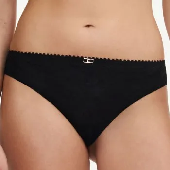Alternativ bild 0 för Chantelle Trosor Origins Lace Thong Svart nylon 44 Dam