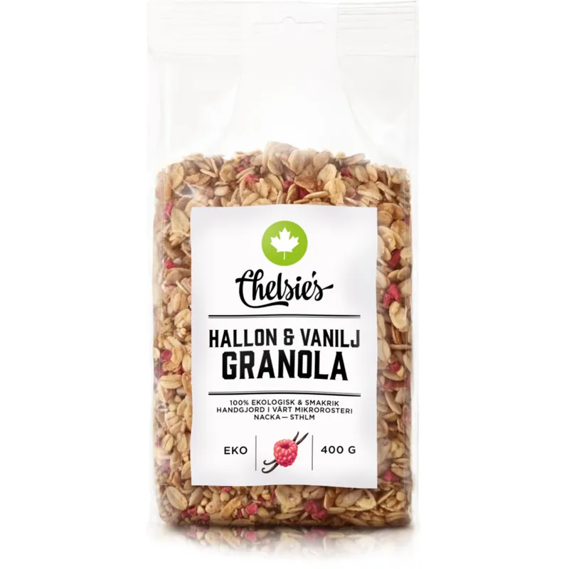 Bild 2 för Chelsie's Hallon & Vanilj Granola 400 g