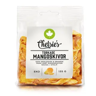 Produktfoto för Chelsie's Torkade Mangoskivor 135 g