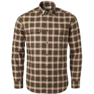 Produktfoto för Chevalier Heron Flannel ShirtMen Holly Green Checked
