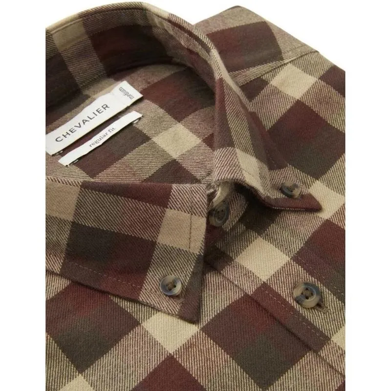 Bild 2 för Chevalier Heron Flannel ShirtMen Holly Green Checked