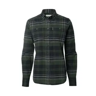 Produktfoto för Chevalier Heron Flannel ShirtWomen October Green Checked