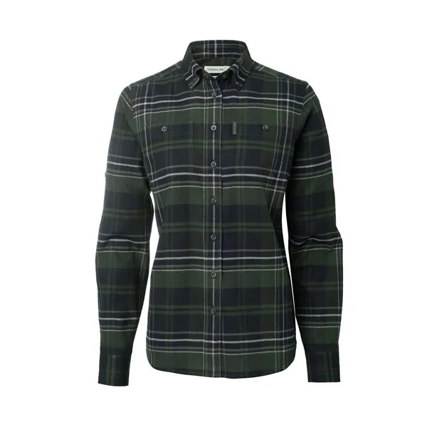 Bild 1 för Chevalier Heron Flannel ShirtWomen October Green Checked