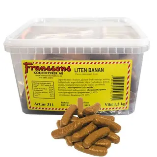 Produktfoto för Chokladbananer Lösgodis 1,2 kg