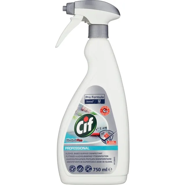 Alternativ bild 0 för Cif Ytdesinfektion Professional Alcohol Plus 750ml