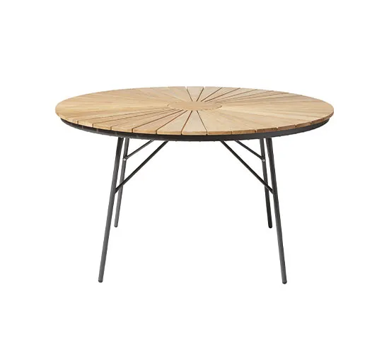 Bild 2 för Cinas, Hard & Ellen trädgårdsbord 110 cm antracit/teak