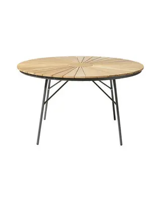 Produktfoto för Cinas, Hard & Ellen trädgårdsbord 130 cm antracit/teak