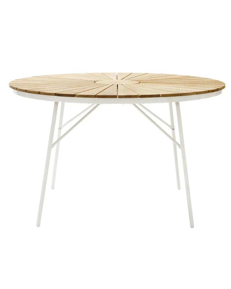 Bild 2 för Cinas, Hard & Ellen trädgårdsbord 130 cm vit/teak