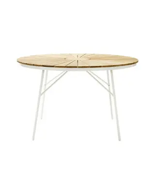 Produktfoto för Cinas, Hard & Ellen trädgårdsbord 150 cm vit/teak