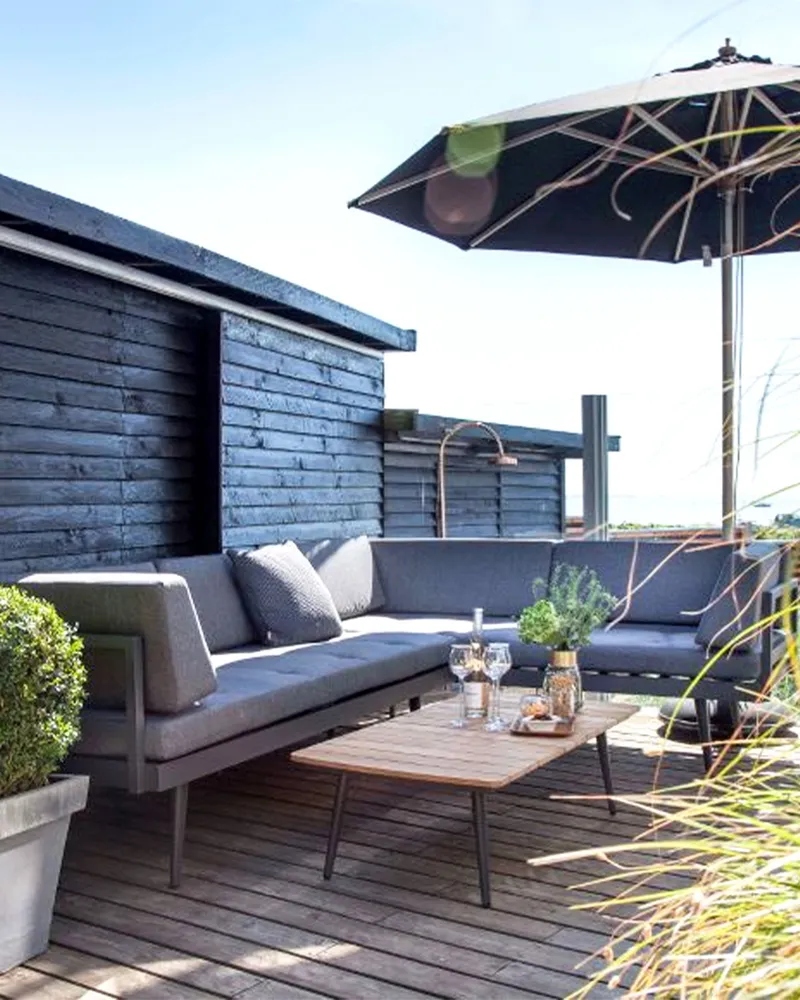 Bild 2 för Cinas, Rio loungebord antracit/teak
