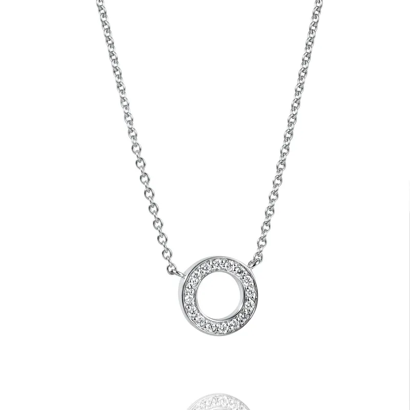 Alternativ bild 0 för Circle Of Love Halsband Vitguld 42-45 cm