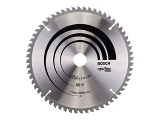 Produktfoto för CIRKELSÅGKL 254X2X30MM 60T -5G PASSAR KAP-GERINGSSÅGAR | Beijerbygg Byggmaterial