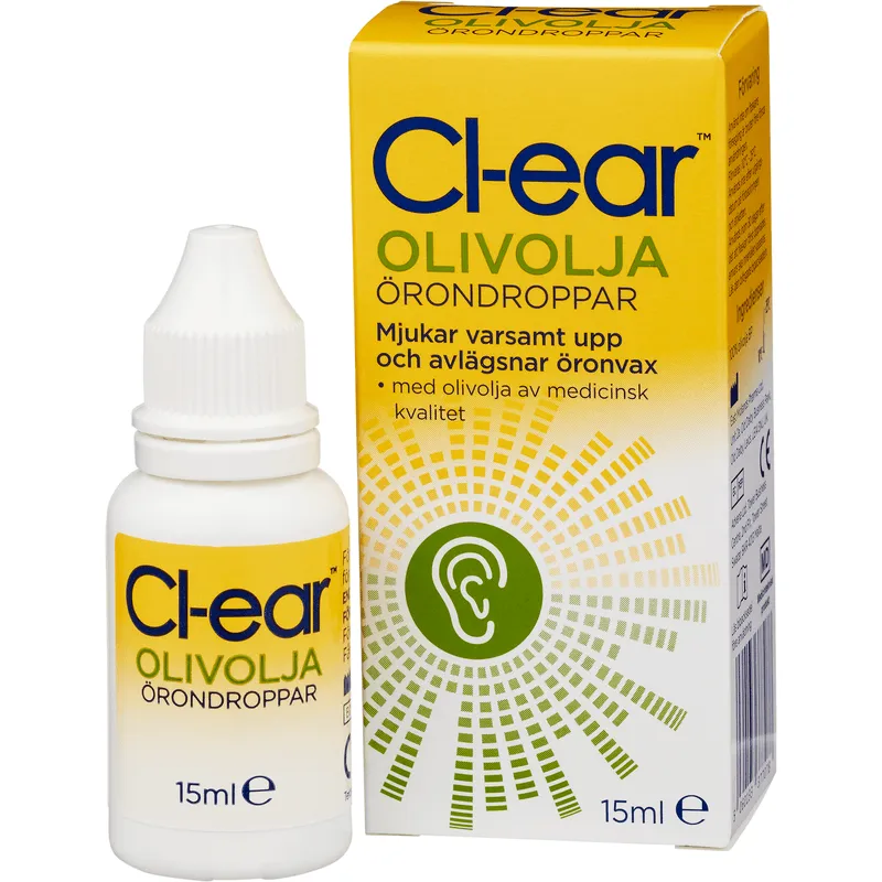 Bild 1 för Cl-ear Olivolja Örondroppar 15 ml