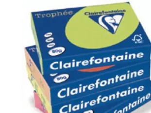 Produktfoto för Clairefontaine Kopieringspapper A4 120g ohålat citrongul