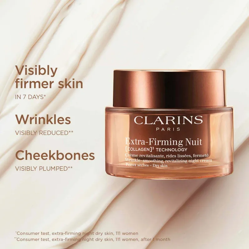 Bild 2 för Clarins Extra-Firming Nuit Wrinkle-Smoothing 50 ml