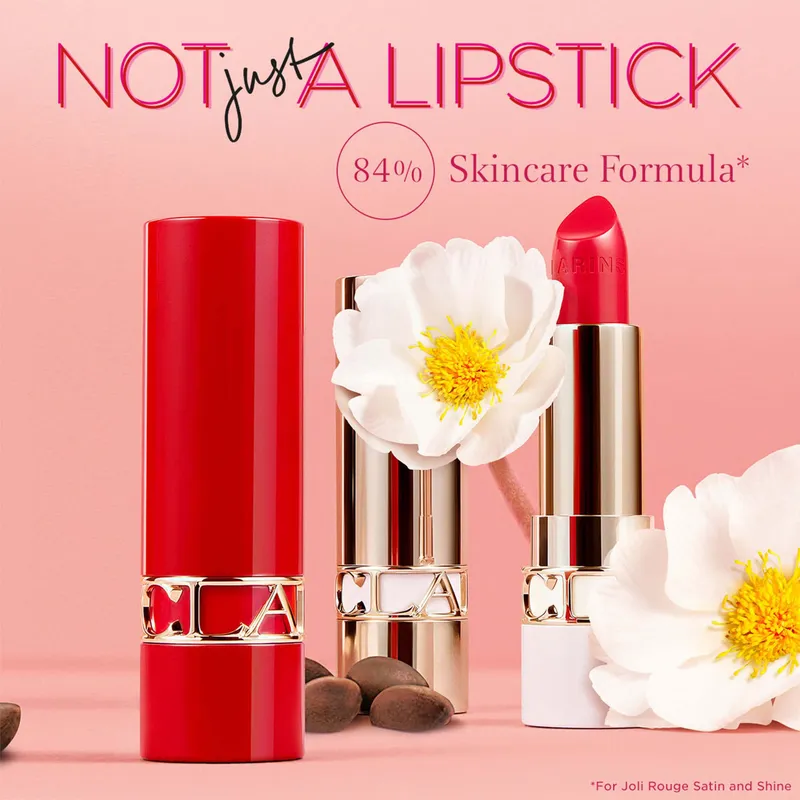 Bild 2 för Clarins - Joli Rouge Shiny Lipstick 732S Grenadine på Skincity.com