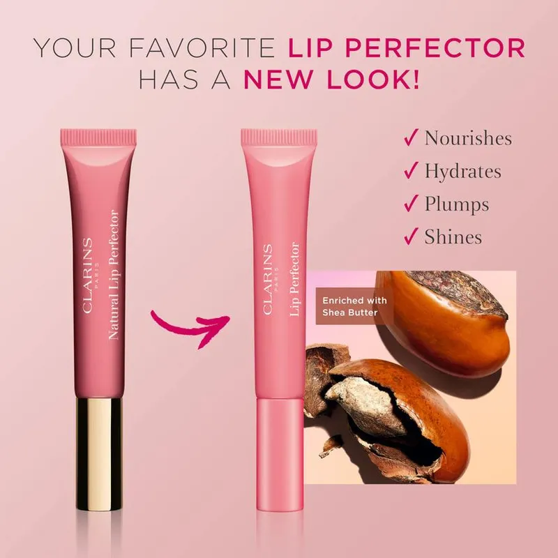 Bild 3 för Clarins Natural Lip Perfector 07 Toffee Pink Shimmer