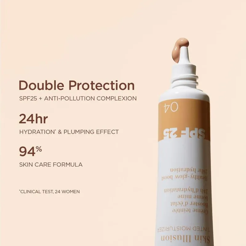 Bild 3 för Clarins Skin Illusion Tinted Moisturizer SPF25 10 - 40 ml