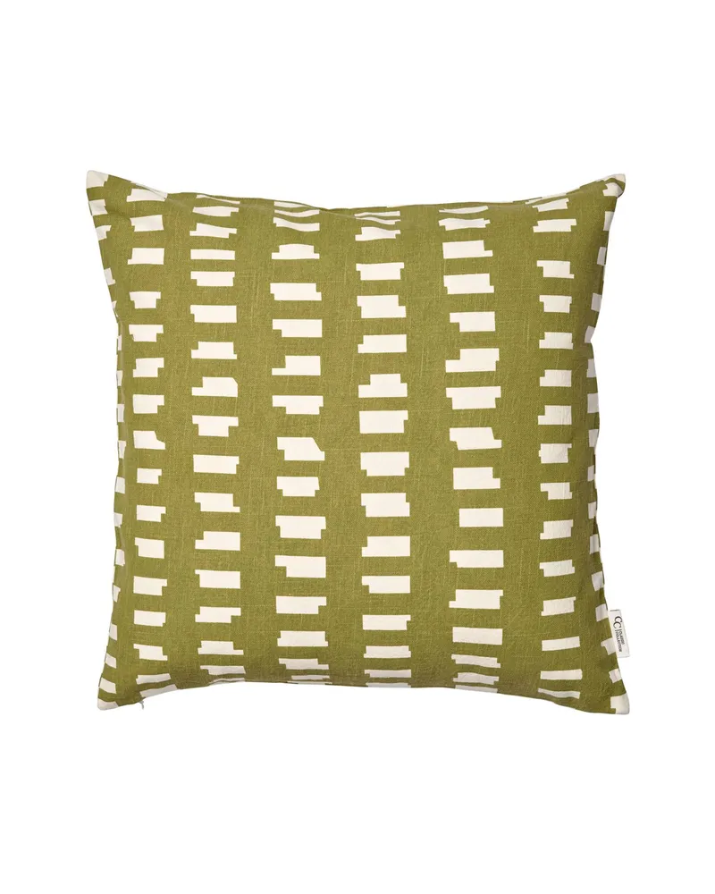 Bild 2 för Classic Collection Ikat Block kuddfodral 50x50 cm Grön