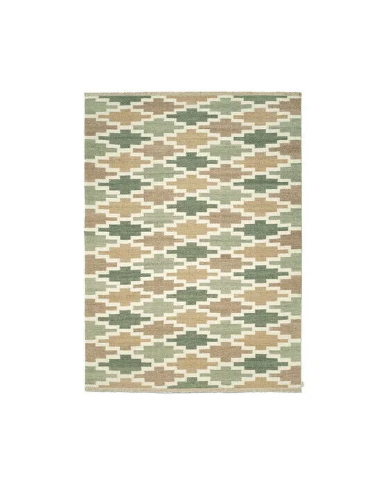 Bild 1 för Classic Collection Korsnäs matta Grönbeige, 170x230 cm