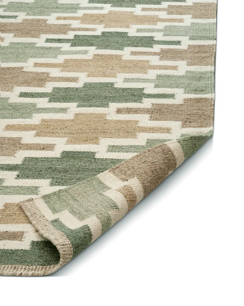 Bild 2 för Classic Collection Korsnäs matta Grönbeige, 170x230 cm