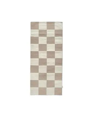 Produktfoto för Classic Collection Square gångmatta Vit-natur, 80x240 cm