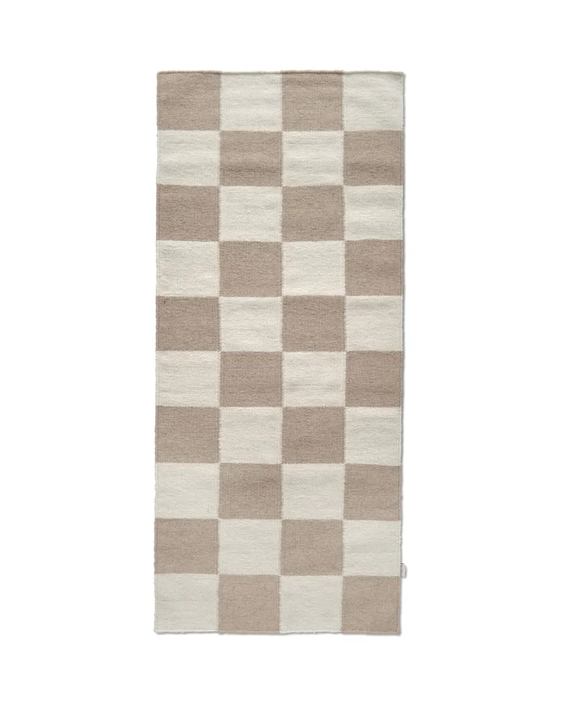 Bild 2 för Classic Collection Square gångmatta Vit-natur, 80x240 cm