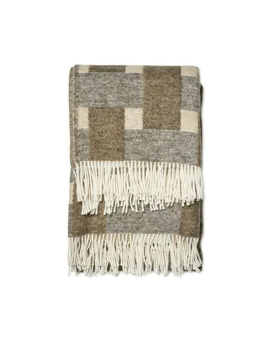 Bild 1 för Classic Collection Weave pläd 130x180 cm Beige