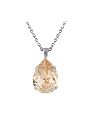 Produktfoto för Classic Drop halsband silk rhodium