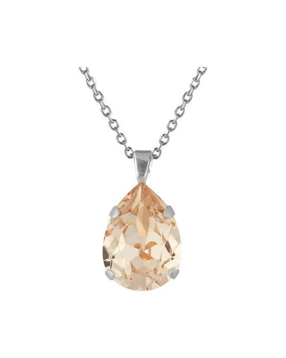 Bild 1 för Classic Drop halsband silk rhodium