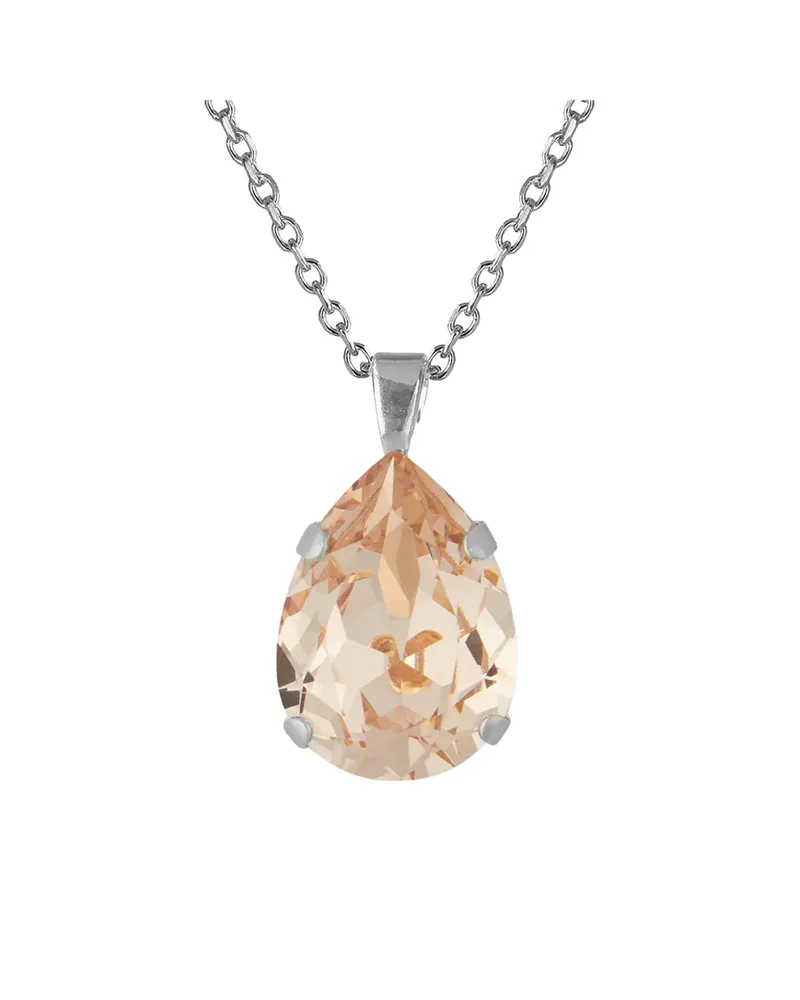 Bild 2 för Classic Drop halsband silk rhodium