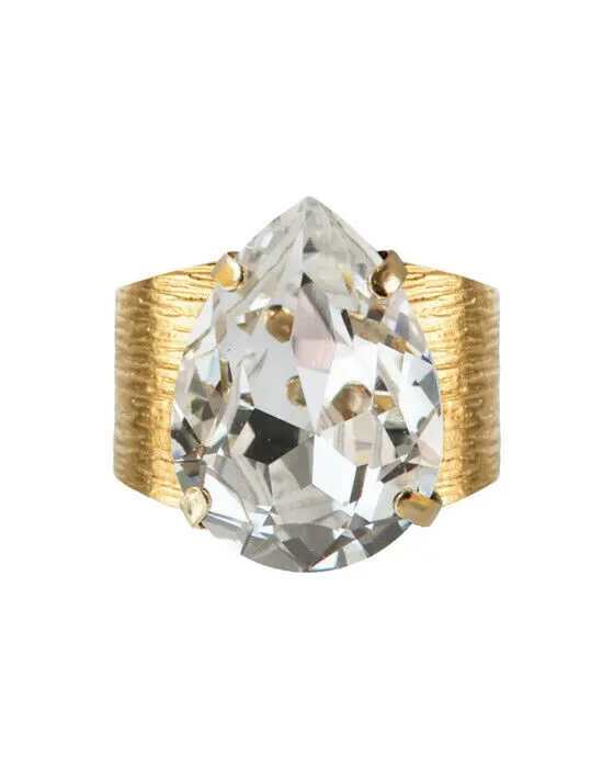 Bild 1 för Classic Drop ring crystal