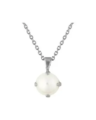 Produktfoto för Classic Petite halsband pearl rhodium