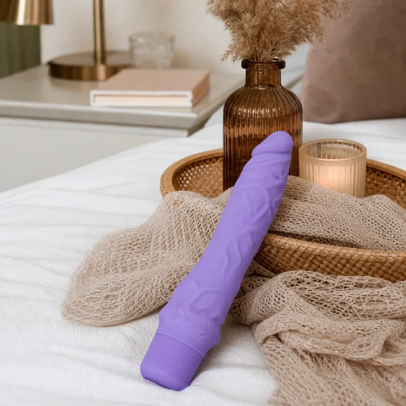 Bild 4 för Classic Silicone Purple Large Massager