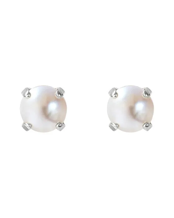 Bild 2 för Classic Stud örhängen pearl rhodium