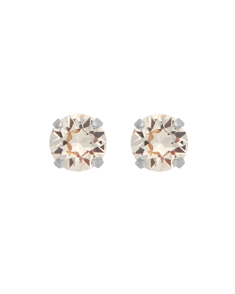 Bild 2 för Classic Stud örhängen silk rhodium