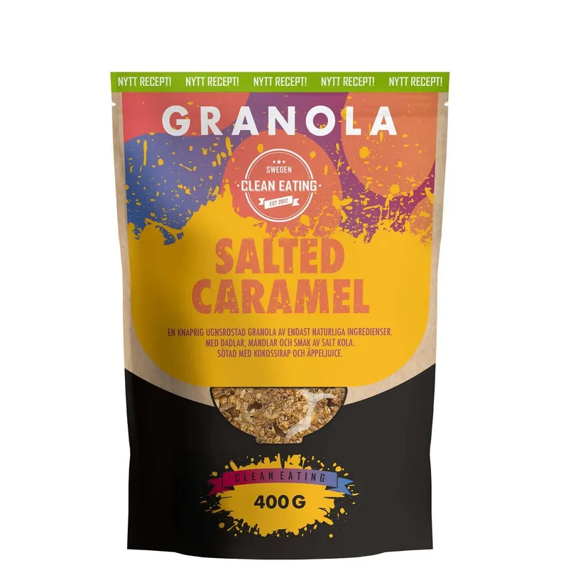 Bild 2 för Clean Eating Granola Salted Caramel 400 g