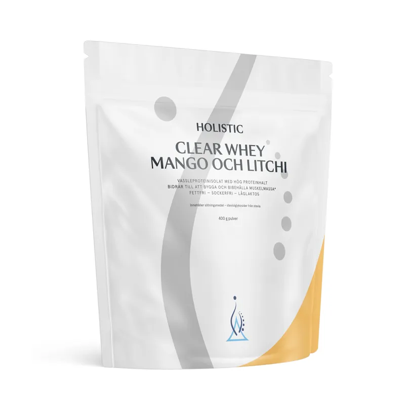 Bild 2 för Clear Whey vassleproteinisolat, 400g - mango och litchi