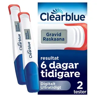 Produktfoto för Clearblue Digitalt Ultratidigt Graviditetstest 10mIU/ml 2 Digitalta tester