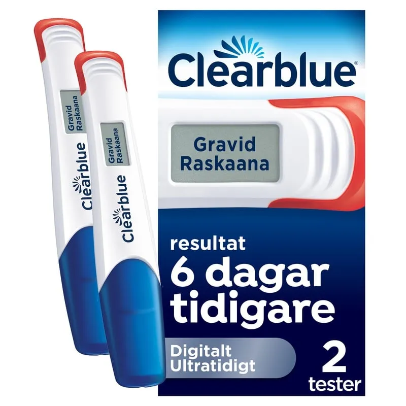 Bild 1 för Clearblue Digitalt Ultratidigt Graviditetstest 10mIU/ml 2 Digitalta tester