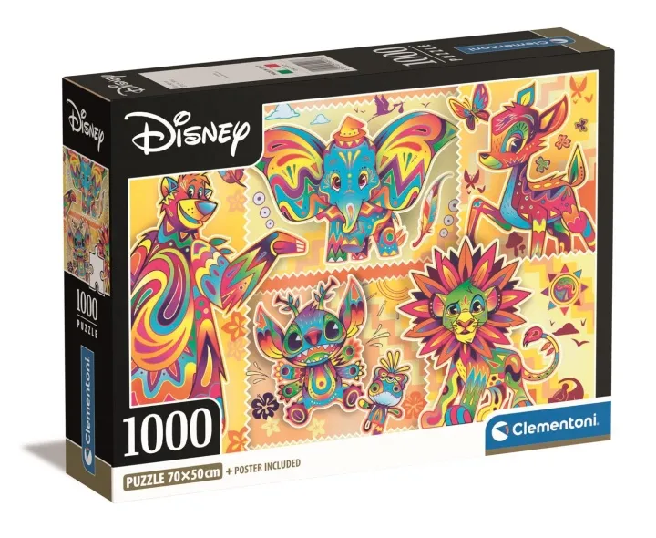 Alternativ bild 0 för Clementoni Disney Classics, 1000 styck, Konst, 18 År